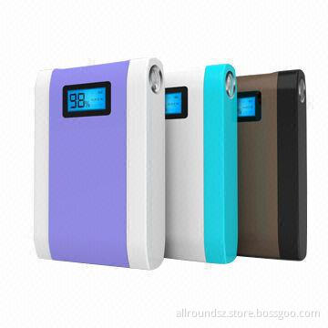 Power Banks with 4 Pieces Cells, Liquid Crystal Display Screen